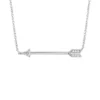 Outlet 👏 1/10 ct. t.w. Diamond Arrow Pendant Necklace in Sterling Silver by Belk & Co. 💯