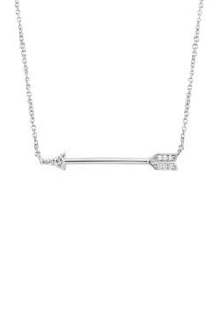 Outlet 👏 1/10 ct. t.w. Diamond Arrow Pendant Necklace in Sterling Silver by Belk & Co. 💯 -DealsBelk & Co. Store Belk 6218