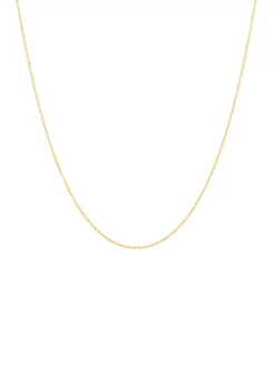 Hot Sale 🔥 18 Inch Fantasy Chain Necklace in 14K Yellow Gold by Belk & Co. 🤩