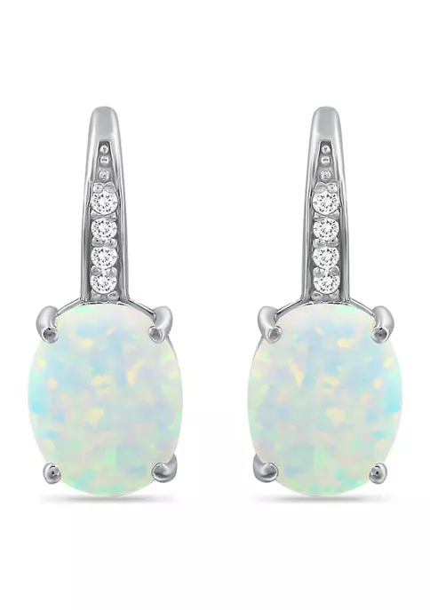Deals ๐ 1.75 ct. t.w. Synthetic White Opal and White Topaz Lever Back Earrings, Sterling Silver by Belk & Co. ๐ฏ 1 Deals ๐ 1.75 ct. t.w. Synthetic White Opal and White Topaz Lever Back Earrings, Sterling Silver by Belk & Co. ๐ฏ