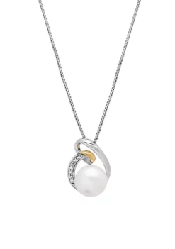 Best deal 🎉 Sterling Silver 14K Yellow Gold Pendant Necklace by Belk & Co. 🤩