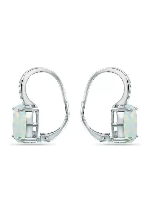 Deals ๐ 1.75 ct. t.w. Synthetic White Opal and White Topaz Lever Back Earrings, Sterling Silver by Belk & Co. ๐ฏ 2 Deals ๐ 1.75 ct. t.w. Synthetic White Opal and White Topaz Lever Back Earrings, Sterling Silver by Belk & Co. ๐ฏ - Image 2