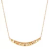 Buy 👏 Curve Bar Dangle Necklace in 10K Yellow Gold by Belk & Co. 🧨