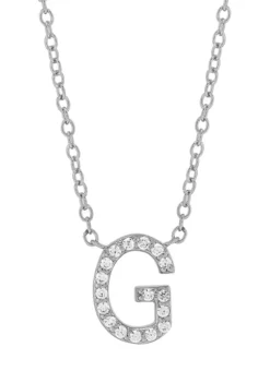 Budget ❤️ 1/10 ct. t.w. Diamond Initial Necklace in Sterling Silver with 18" Cable Chain by Belk & Co. 🔥 22 Budget ❤️ 1/10 ct. t.w. Diamond Initial Necklace in Sterling Silver with 18" Cable Chain by Belk & Co. 🔥 -DealsBelk & Co. Store Belk 64