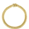 Wholesale ⌛ Men's Gold Semi Solid Miami Cuban Link Bracelet by Belk & Co. ⌛