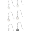 Top 10 😉 Multi Color Fresh Water Pearl Drop Earrings 3-Piece Set in Sterling Silver by Belk & Co. 🧨