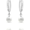 Top 10 🎁 2 Piece Freshwater Pearl Stud and Drop Hoop Earrings Set in Sterling Silver by Belk & Co. ✔️