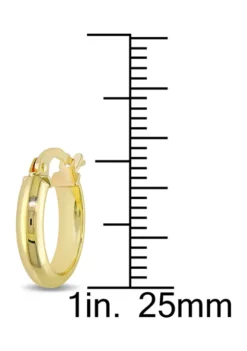 Budget 😍 14 mm Hoop Earrings in Polished Italian 10k Yellow Gold by Belk & Co. 🤩 -DealsBelk & Co. Store Belk 6513