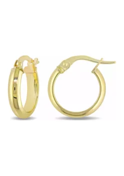Budget 😍 14 mm Hoop Earrings in Polished Italian 10k Yellow Gold by Belk & Co. 🤩 -DealsBelk & Co. Store Belk 6515