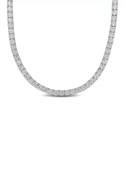 Best reviews of ✔️ Lab Created 33 CT TGW Created White Sapphire Tennis Necklace in Sterling Silver by Belk & Co. 🛒 -DealsBelk & Co. Store Belk 652
