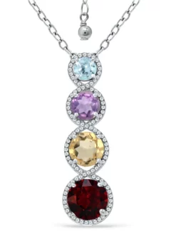 Discount ๐งจ 2.7 ct. t.w. Multi Gem Stick Pendant Necklace in Sterling Silver by Belk & Co. ๐คฉ 7 Discount ๐งจ 2.7 ct. t.w. Multi Gem Stick Pendant Necklace in Sterling Silver by Belk & Co. ๐คฉ -DealsBelk & Co. Store Belk 6572