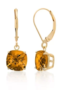 Cheapest 😉 10k Yellow Gold Citrine Earrings by Belk & Co. ⌛ -DealsBelk & Co. Store Belk 6588