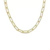 Discount 🧨 18k Yellow Gold Plated Sterling Silver 6mm Paperclip Chain Necklace by Belk & Co. 👍
