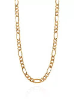 Hot Sale 🥰 Figaro Necklace in 10k Yellow Gold by Belk & Co. 🔔