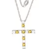 Best deal ✨ Citrine Cross Pendant Necklace in Sterling Silver by Belk & Co. 👍