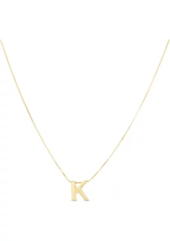Best Pirce ⭐ 14 Karat Yellow Gold Block Initial-K Necklace by Belk & Co. 😍 -DealsBelk & Co. Store Belk 6627