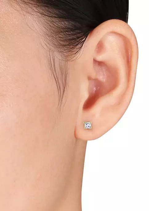 Hot Sale ๐ฅ 1/3 ct. t.w. Princess Cut Diamond Stud Earrings in 14K Yellow Gold by Belk & Co. โญ 2 Hot Sale ๐ฅ 1/3 ct. t.w. Princess Cut Diamond Stud Earrings in 14K Yellow Gold by Belk & Co. โญ - Image 2