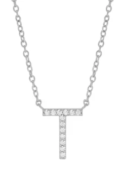 Budget ❤️ 1/10 ct. t.w. Diamond Initial Necklace in Sterling Silver with 18" Cable Chain by Belk & Co. 🔥 25 Budget ❤️ 1/10 ct. t.w. Diamond Initial Necklace in Sterling Silver with 18" Cable Chain by Belk & Co. 🔥 -DealsBelk & Co. Store Belk 67