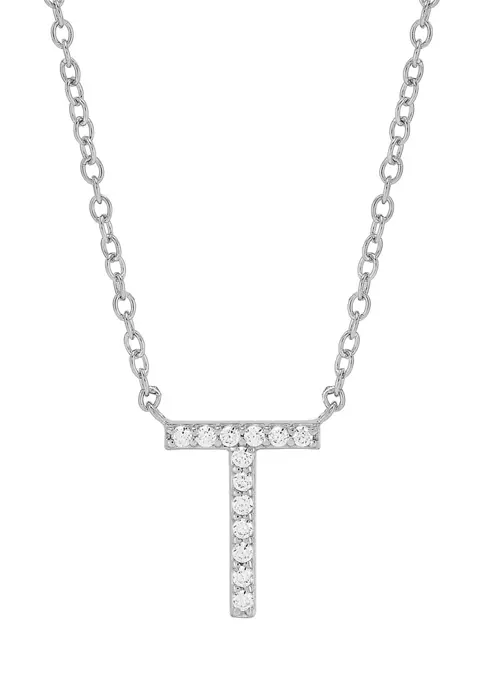 Budget ❤️ 1/10 ct. t.w. Diamond Initial Necklace in Sterling Silver with 18" Cable Chain by Belk & Co. 🔥 8 Budget ❤️ 1/10 ct. t.w. Diamond Initial Necklace in Sterling Silver with 18" Cable Chain by Belk & Co. 🔥 - Image 8