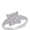 Coupon 🔥 Diamond Vintage Ring in 10K White Gold by Belk & Co. ✨