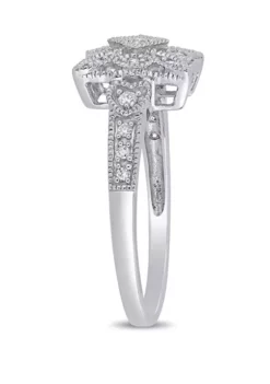 Coupon 🔥 Diamond Vintage Ring in 10K White Gold by Belk & Co. ✨ -DealsBelk & Co. Store Belk 6722