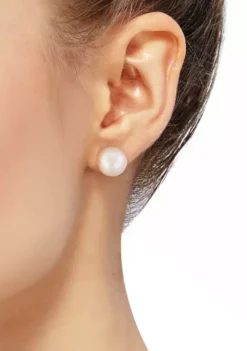 Discount 👏 2 ct. t.w. Ming Pearl Earrings in Sterling Silver by Belk & Co. ❤️ -DealsBelk & Co. Store Belk 6725