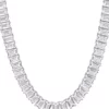 Best Sale 🛒 Lab Created 73.50 ct. t.g.w. Created White Sapphire Tennis Necklace in Sterling Silver by Belk & Co. 🔥