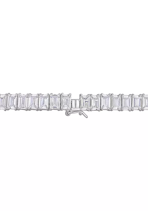 Best Sale ๐ Lab Created 73.50 ct. t.g.w. Created White Sapphire Tennis Necklace in Sterling Silver by Belk & Co. ๐ฅ 3 Best Sale ๐ Lab Created 73.50 ct. t.g.w. Created White Sapphire Tennis Necklace in Sterling Silver by Belk & Co. ๐ฅ - Image 3