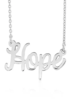 Hot Sale 🥰 Sterling Silver Hope Necklace by Belk & Co. 👏 -DealsBelk & Co. Store Belk 6748