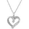 Promo 😀 Diamond Heart Pendant in Sterling Silver by Belk & Co. 👍