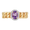 Best Sale 😉 Amethyst and White Sapphire Ring in Sterling Silver by Belk & Co. 🛒