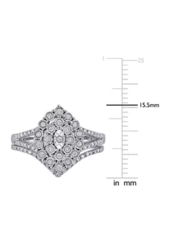 Discount ✨ 1/4 CT TW Diamond Cluster Ring Set in Sterling Silver by Belk & Co. ⭐ 9 Discount ✨ 1/4 CT TW Diamond Cluster Ring Set in Sterling Silver by Belk & Co. ⭐ -DealsBelk & Co. Store Belk 6779