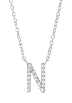 Budget ❤️ 1/10 ct. t.w. Diamond Initial Necklace in Sterling Silver with 18" Cable Chain by Belk & Co. 🔥 26 Budget ❤️ 1/10 ct. t.w. Diamond Initial Necklace in Sterling Silver with 18" Cable Chain by Belk & Co. 🔥 -DealsBelk & Co. Store Belk 68