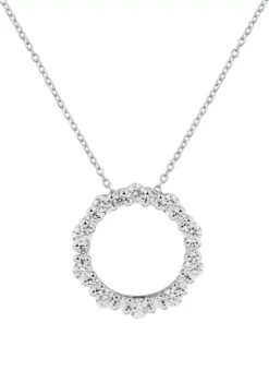 Flash Sale 🧨 1/2 ct. t.w. Lab Created Diamond Necklace in 10K White Gold with 18" Rope Chain by Belk & Co. 🥰 -DealsBelk & Co. Store Belk 6800