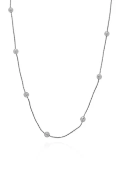Hot Sale 🧨 Sterling Silver Multi Bead Necklace by Belk & Co. 👏 -DealsBelk & Co. Store Belk 6804