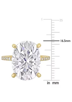 Flash Sale 🛒 Lab Created Created Moissanite Engagement Ring in 10k Yellow Gold by Belk & Co. ⌛ -DealsBelk & Co. Store Belk 6848