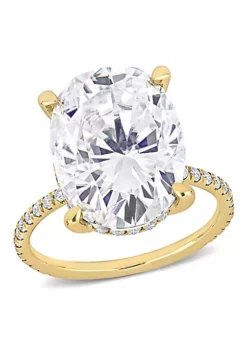 Flash Sale 🛒 Lab Created Created Moissanite Engagement Ring in 10k Yellow Gold by Belk & Co. ⌛ -DealsBelk & Co. Store Belk 6851