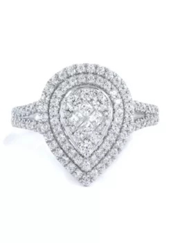 Discount 🌟 1 ct. t.w. Diamond Engagement Ring in 10K White Gold by Belk & Co. ✔️