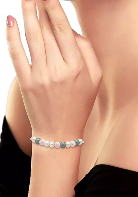 New ๐ 8.5-9 Millimeter Freshwater Multicolor Pearl Strand Bolo Bracelet in Sterling Silver by Belk & Co. ๐งจ 3 New ๐ 8.5-9 Millimeter Freshwater Multicolor Pearl Strand Bolo Bracelet in Sterling Silver by Belk & Co. ๐งจ - Image 3