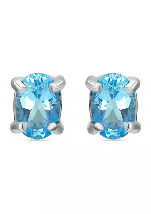 New ๐ 1 ct. t.w. Swiss Blue Topaz Stud Earrings, Sterling Silver by Belk & Co. ๐ฅฐ 1 New ๐ 1 ct. t.w. Swiss Blue Topaz Stud Earrings, Sterling Silver by Belk & Co. ๐ฅฐ