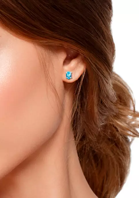 New ๐ 1 ct. t.w. Swiss Blue Topaz Stud Earrings, Sterling Silver by Belk & Co. ๐ฅฐ 3 New ๐ 1 ct. t.w. Swiss Blue Topaz Stud Earrings, Sterling Silver by Belk & Co. ๐ฅฐ - Image 3