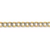 Best Sale 👍 Men's 14K Yellow Gold 5.2 Millimeter Semi Solid Pavé Curb Chain Bracelet by Belk & Co. 🛒