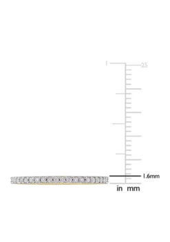 Best Pirce 🔥 1/5 ct. t.w. Diamond Anniversary Band in 10K Yellow Gold by Belk & Co. 😉 -DealsBelk & Co. Store Belk 6926