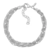 New 👍 Multistrands Links Bracelet in Sterling Silver by Belk & Co. 🧨