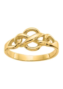 Cheapest 😀 14K Yellow Gold Free Form Knot Ring by Belk & Co. 🔥