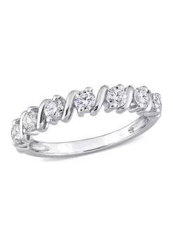 Budget 💯 3/4 ct. t.w. Created Moissanite Band in Sterling Silver by Belk & Co. 💯 -DealsBelk & Co. Store Belk 6989