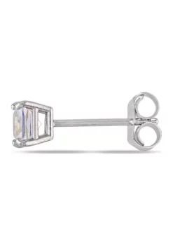 Brand new ✔️ Lab Created 1/2 CT TGW Created White Sapphire Square Stud Earrings in 10k White Gold by Belk & Co. 🥰 -DealsBelk & Co. Store Belk 7012