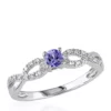 Best Pirce 🔥 Sterling Silver Tanzanite and Diamond Ring by Belk & Co. 😍