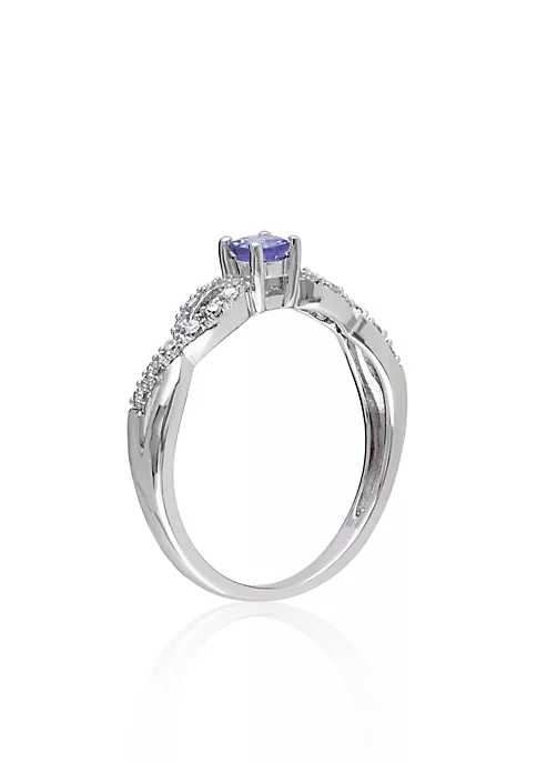 Best Pirce ๐ฅ Sterling Silver Tanzanite and Diamond Ring by Belk & Co. ๐ 2 Best Pirce ๐ฅ Sterling Silver Tanzanite and Diamond Ring by Belk & Co. ๐ - Image 2