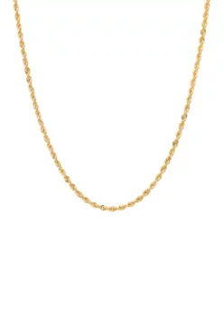 Coupon 😀 Hollow Glitter Chain in 14K Yellow Gold by Belk & Co. ⌛